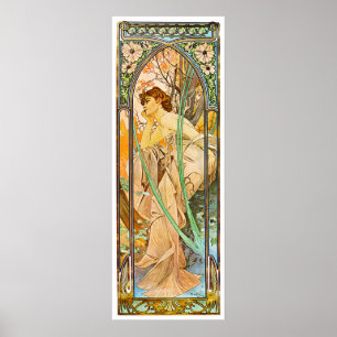 Pôster Evening, Alphonse Mucha