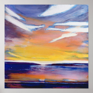 Poster Evening seascape