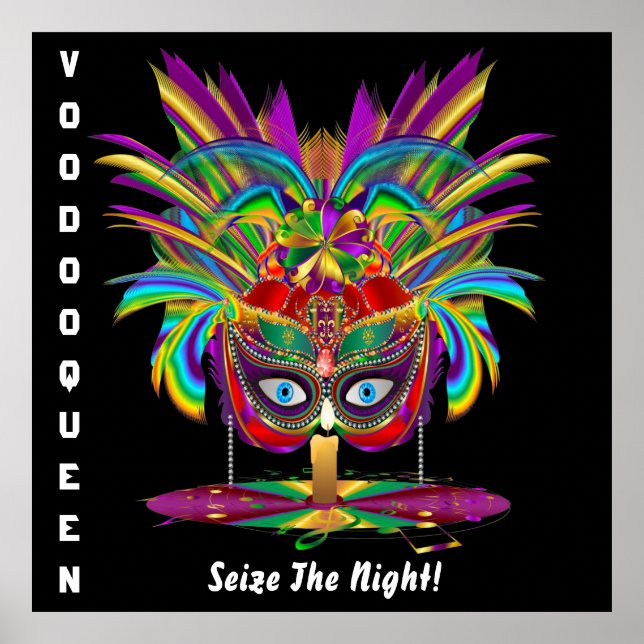 Pôster Evento de Carnaval do Mardi Gras Por Favor Ver Not (Frente)