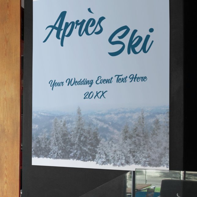 Poster Evento de Casamento Apres Ski na Floresta da Monta (Criador carregado)