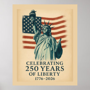 Poster Evento de Celebração da Liberdade Patriótica Améri