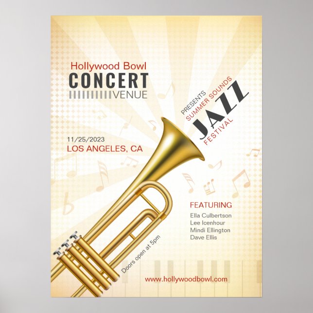 Poster Evento de Jazz/Música (Frente)