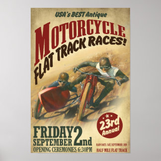 POSTER EVENTO MOTOCICLO DE VINTAGEM