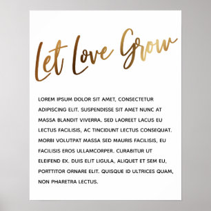 Poster Evento Simples "Deixe o Amor Crescer"