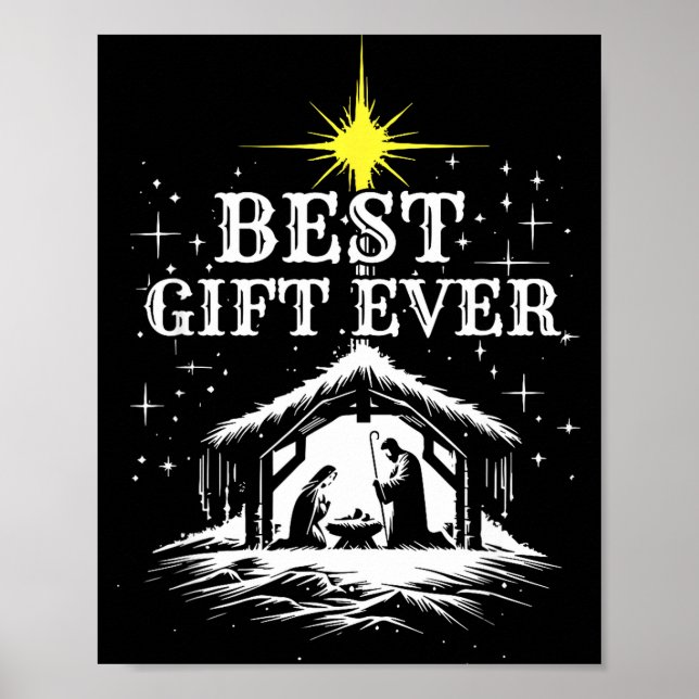 Poster Ever Christmas Cool Jesus Nativity Scene Christian (Frente)