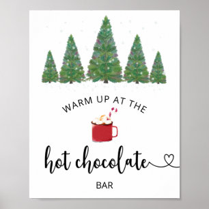 Poster Evergreen Aqueça-se no bar de Chocolate Quente