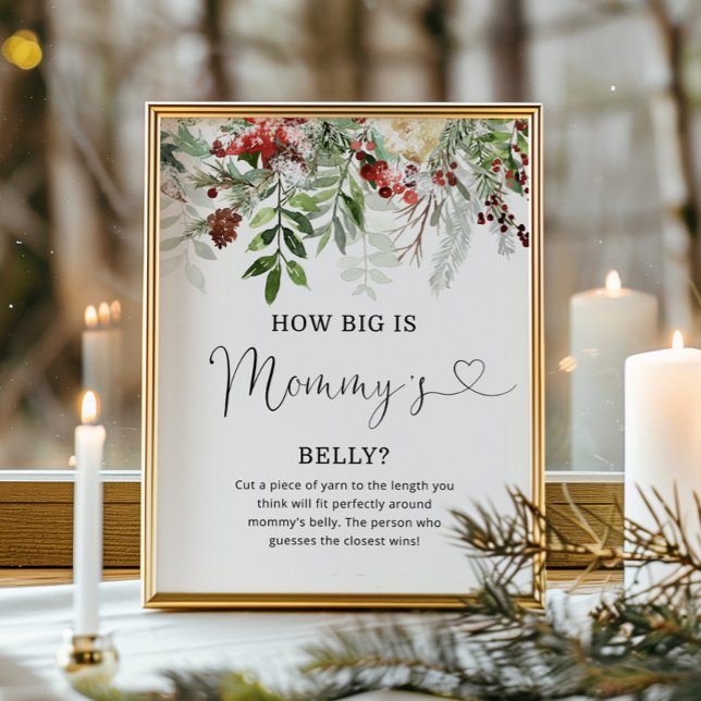 Poster Evergreen é o tamanho do jogo de barriga de mamãe (Criador carregado)