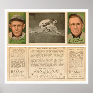 Pôster Evers Chance Baseball 1912