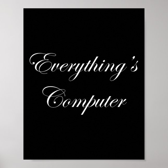 Poster Everythings Computer In A Tesler Donald Trumps Ele (Frente)