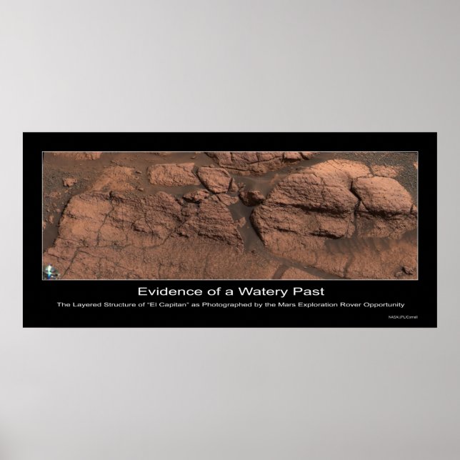 Pôster Evidence of a Watery Past on Mars (Frente)