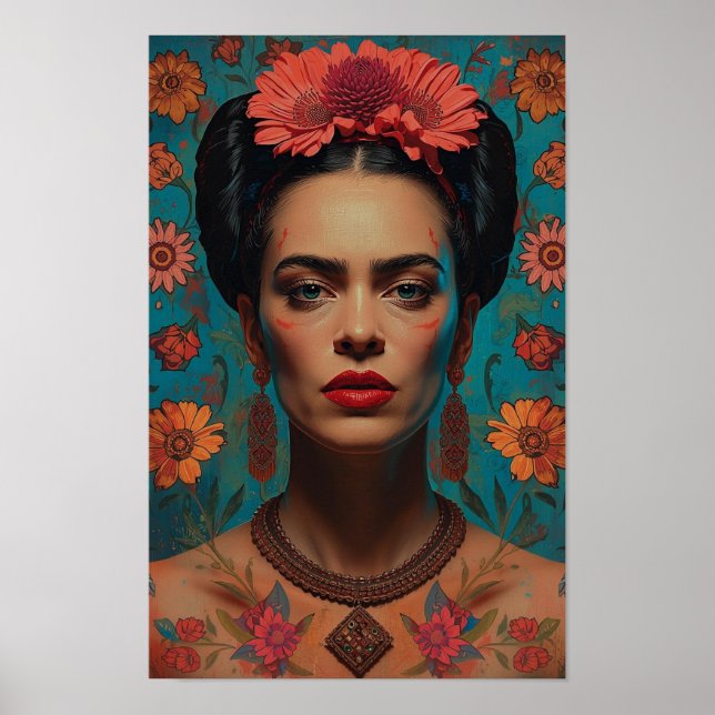 Poster Evocative Surreal Portrait | Dark Expressive Art w (Frente)