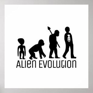 Poster Evolução alienígena, Alienígena Extraterrestre