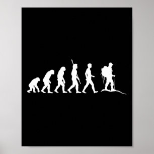 Poster Evolução da Caminhada Andarilho Viajante Andando