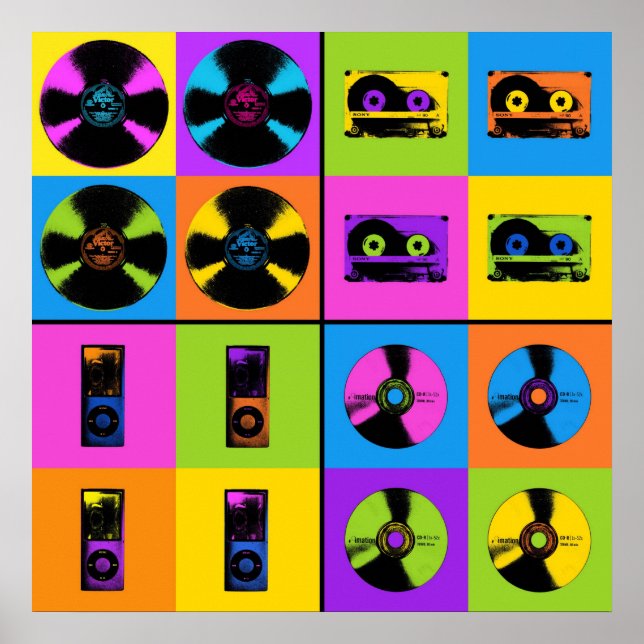 Pôster Evolução da Música (Frente)