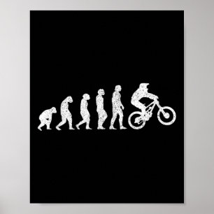 Poster Evolução de Bicicleta de Montanha - Presente de Ci