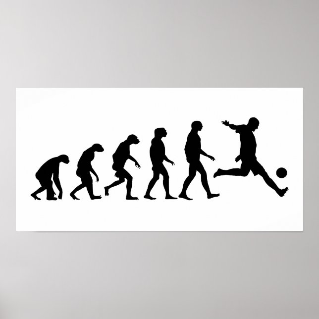 Pôster Evolução do futebol (Frente)