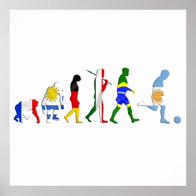 Poster Evolução do futebol argentino (Frente)