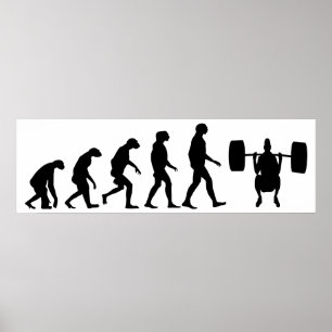 Poster Evolução do halterofilismo