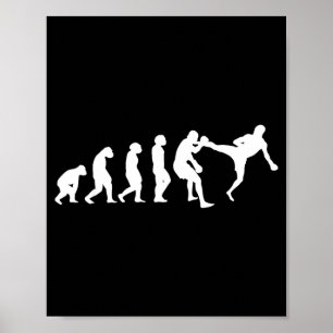 Poster Evolução do Karate Taekwondo Ju-Jutsu Kung-Fu Kara