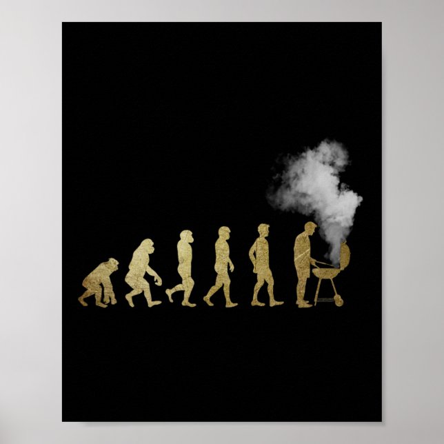 Poster Evolução Do Mestre Grelha - Presentes Grelha - Eu  (Frente)