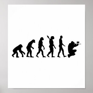 Poster Evolução do Paintball