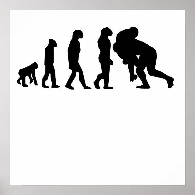 Poster Evolução do Rugby Tackle (Frente)