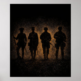 Poster Evolução do Soldado Americano 