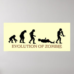 Pôster Evolução do Zombie