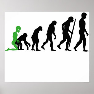 Poster Evolução Humana alienígena
