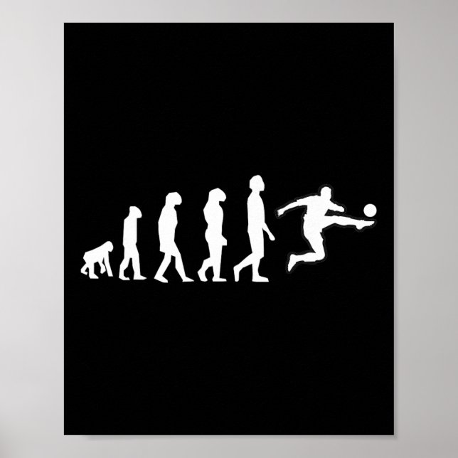 Poster Evolução Humana Termina Com Movimento de Chute de  (Frente)
