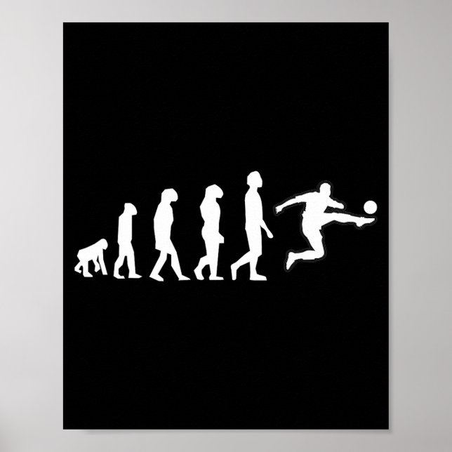Poster Evolução Humana Termina Com Movimento de Chute de  (Frente)