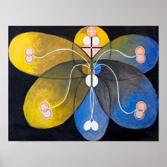 Poster Evolução n.o 9 | Hilma af Klint | (Frente)
