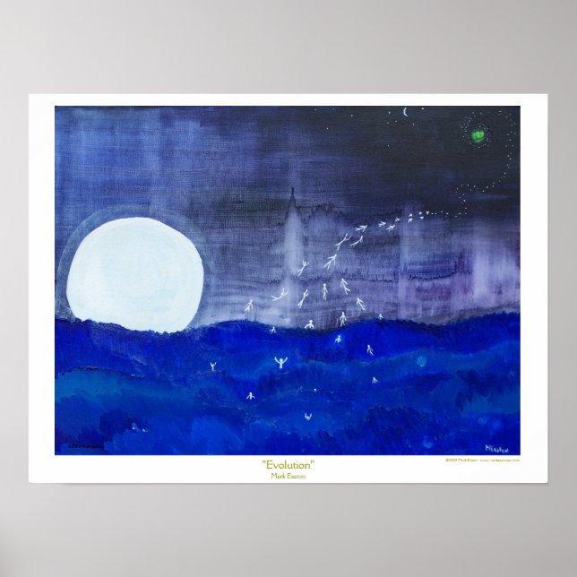 Poster "Evolução" por Mark Easton (Frente)