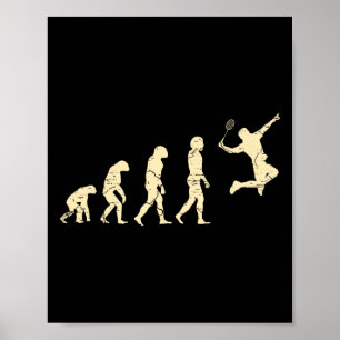 Poster EvoluçãoSalto do Jogador de Badminton 1