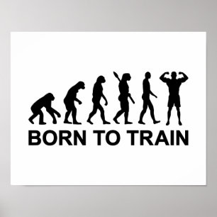 Poster Evolution Bodybuilding nascer para treinar
