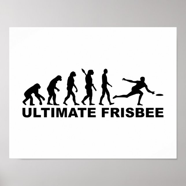 Pôster Evolution Frisbee (Frente)