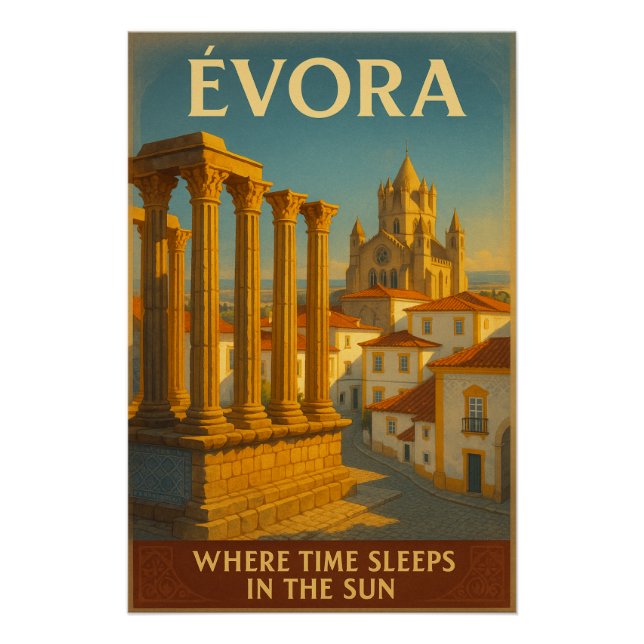 Pôster Évora, Viagem Portugal (Frente)
