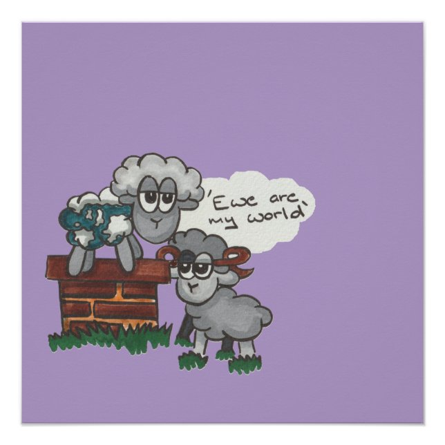 Pôster Ewe are My World (Frente)