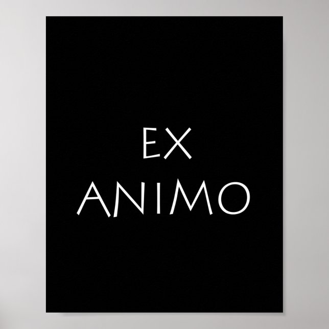 Poster Ex animo (Frente)