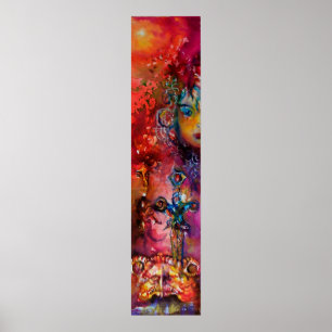 Pôster EXCALIBUR Magic Sword Arthurian Legend Watercolor