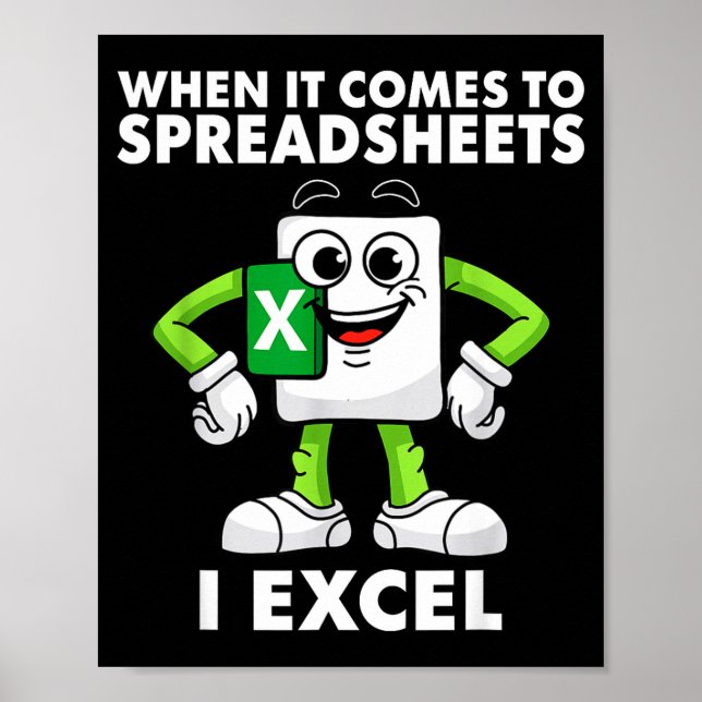 Poster Excel Coworker Birthday Employee Farewell Goodbye  (Frente)