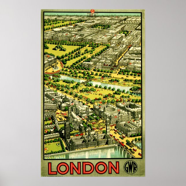Poster Excelente BRITAIN GWR Vintage (Frente)