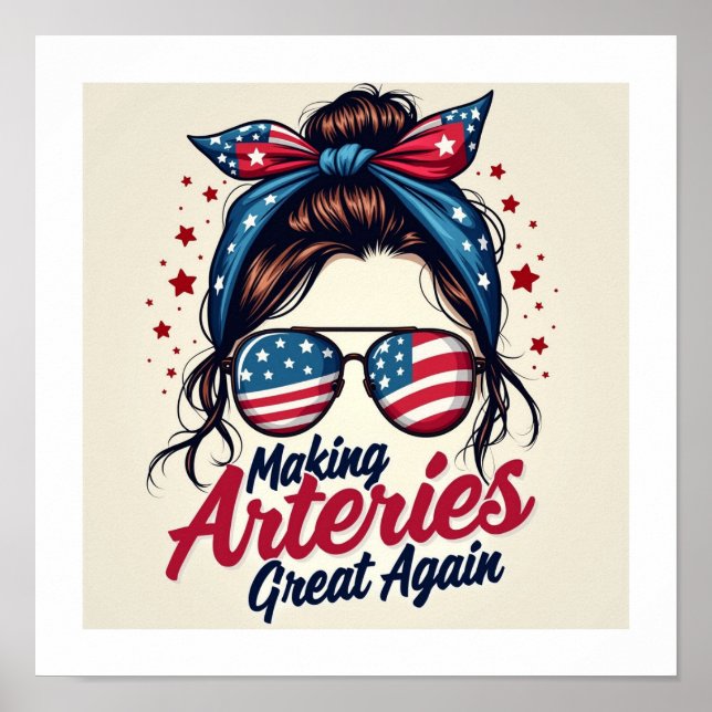 Poster Excelente de artérias fazeres novamente (Frente)