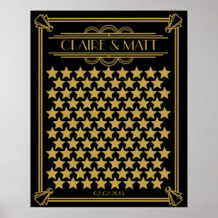 Poster Excelente Gatsby Art Deco casamento