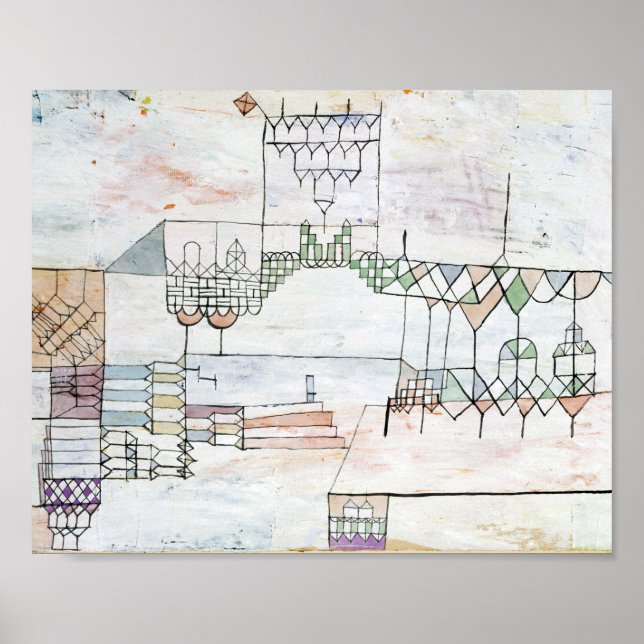 Poster Excelente Hall para Cantores: Paul Klee 1930 (Frente)