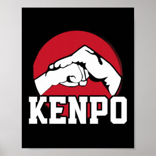 Poster Excelente Kenpo Karate Fist Design Marcial Ar Japo