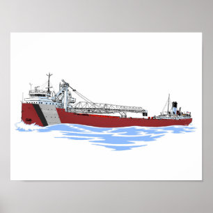 Poster Excelente Lagos Freighter George A. Sloan Key GLF