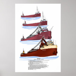 Poster Excelente Lagos Freighter - História da Transilvân