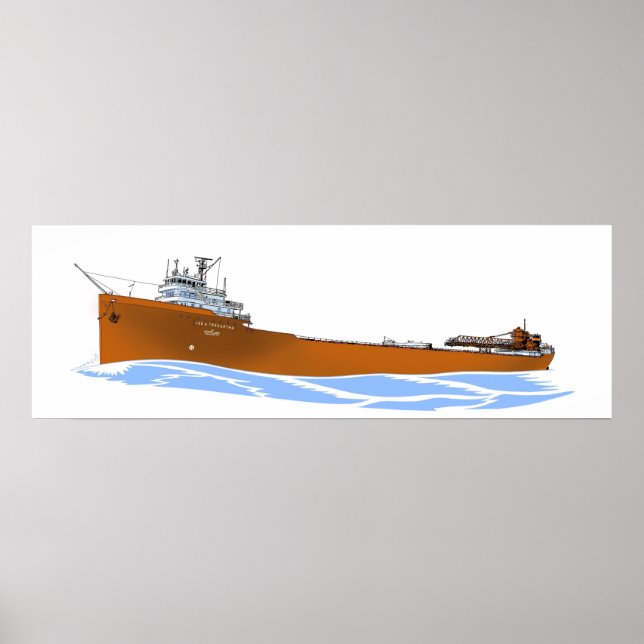 Poster Excelente Lagos freighter Lee A. Tregurtha (Frente)