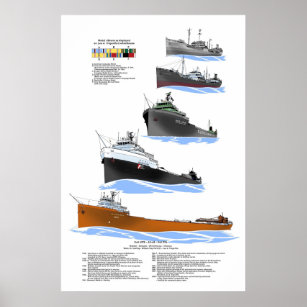Poster Excelente Lagos freighter Lee A. Tregurtha History